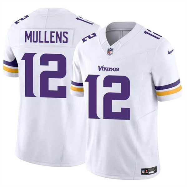 Men & Women & Youth Minnesota Vikings #12 Nick Mullens White 2023 F.U.S.E. Vapor Untouchable Limited Stitched Jersey